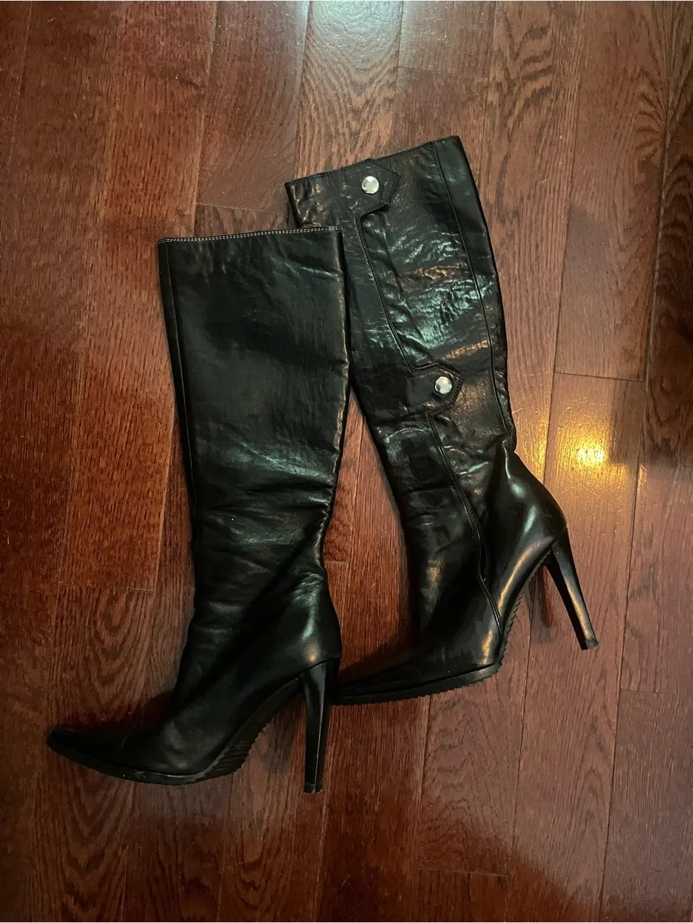 Giuseppe Zanotti Women's Black High-Heel Knee Boots
